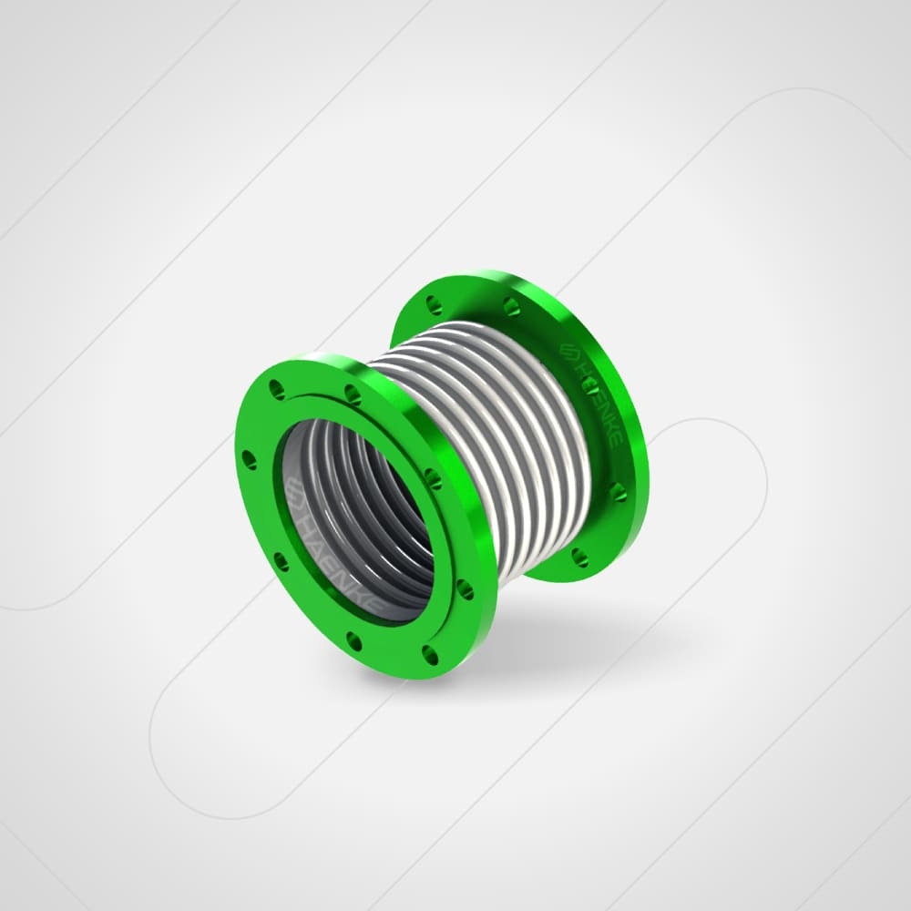 Junta de expansión de metal axial con bridas fijas